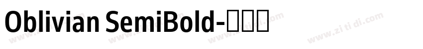 Oblivian SemiBold字体转换